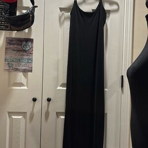 Sz L No Boundaries spaghetti strap lined dress